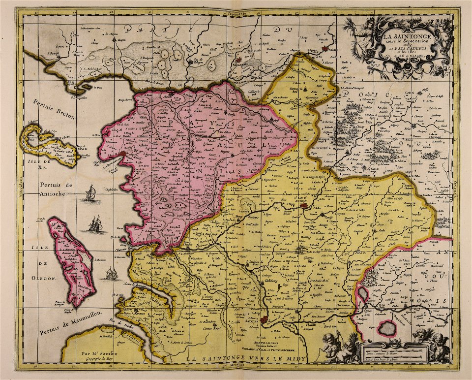 La Saintonge uers le septentrion auecq le pays d'Aulnis et les... - CBT 5879824