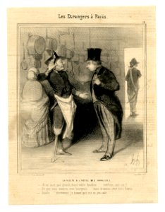 La visite à l'hôtel des Invalides (A visit at the Hôtel des Invalides) (BM 1886,1012.169). Free illustration for personal and commercial use.