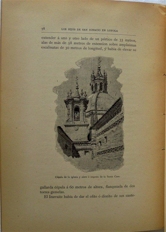 La Santa Casa de Loyola, 1891, by Mariano Pedrero, 22.3 x 26cm