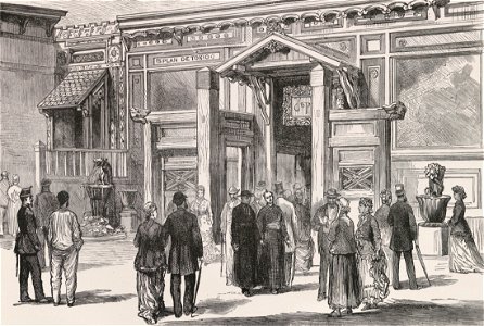 La rue des nations. Façade de la section japonaise