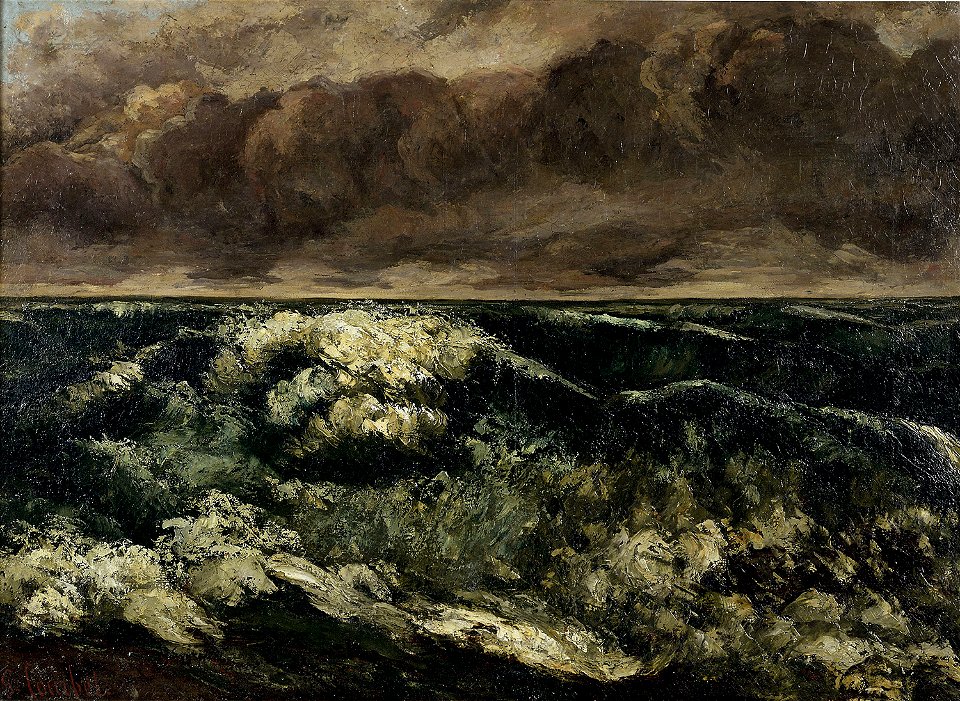 La Vague (Gustave Courbet - Musée des beaux-arts de Lyon)