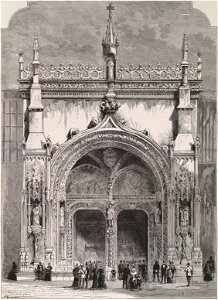 La rue des nations. Façade de la section portugaise