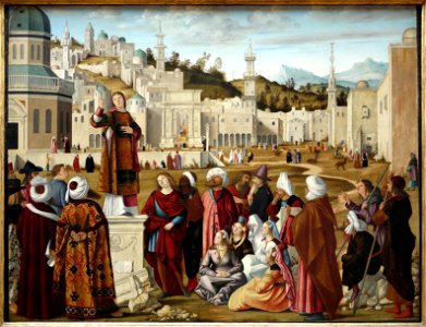 La Prédication de saint Etienne à Jérusalem de Carpaccio