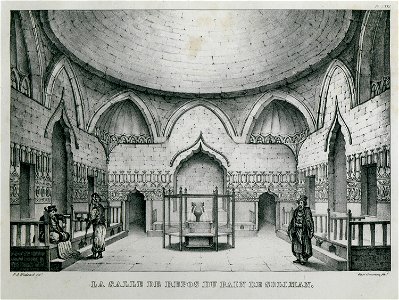 La salle de repos du bain de Soliman - Rottiers Bernard Eugène Antoine - 1828