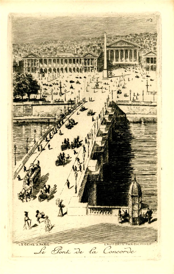 LA SEINE À PARIS n° 3 Le Pont de la Concorde