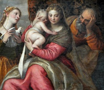 La Sainte Famille avec une sainte - Felice Riccio - Q18573203