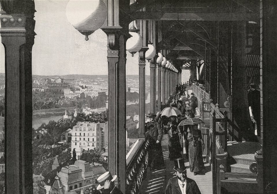 La Tour Eiffel - terrasse de la première plate-forme