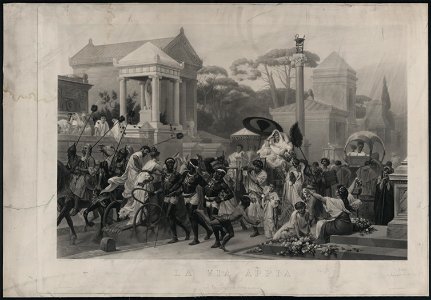 La via appia - gravé par Gautier ; peint par Boulanger. LCCN2003688570