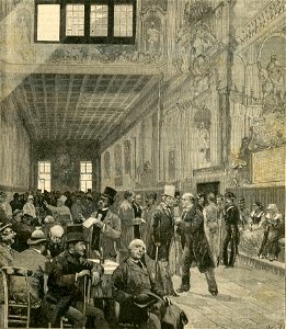 La sala del tribunale di Napoli