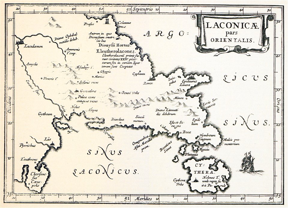 Laconicae pars orientalis - Laurenberg Johann - 1661