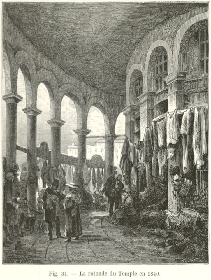 La rotonde du Temple en 1840