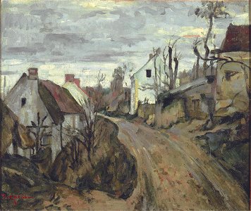 La Vieille Route à Auvers-sur-Oise, par Paul Cézanne, FWN 69