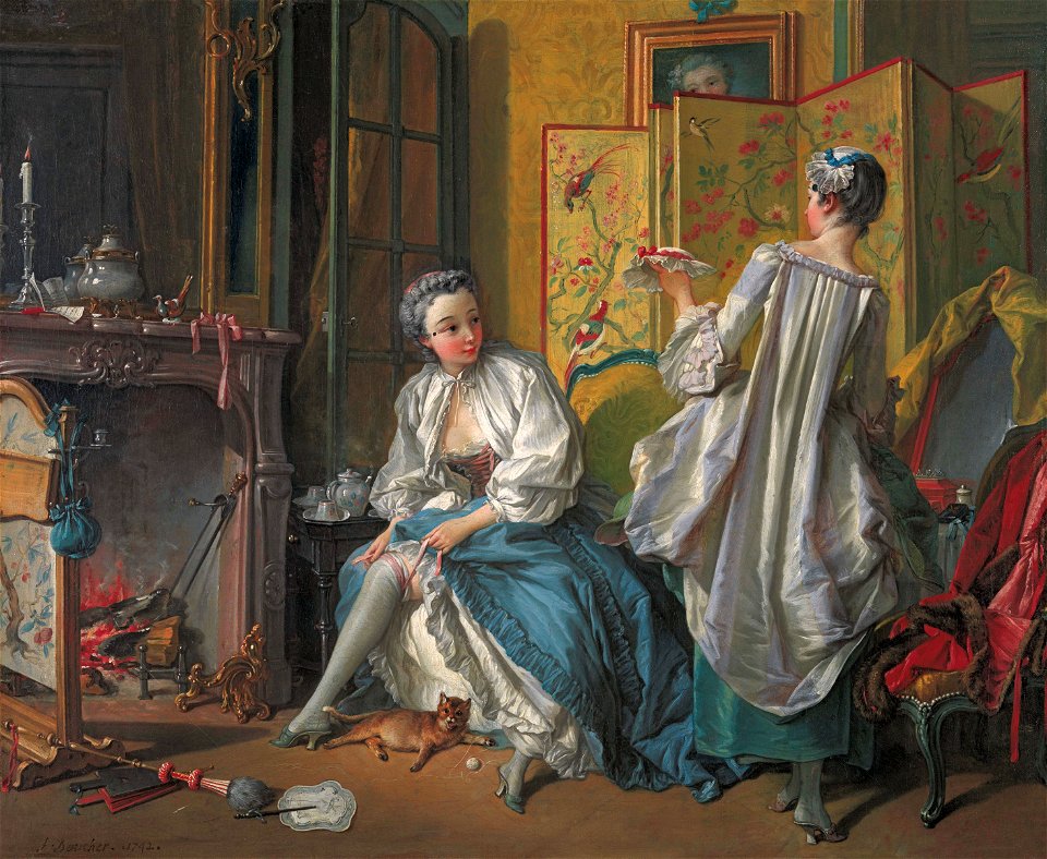 La toilette, by François Boucher