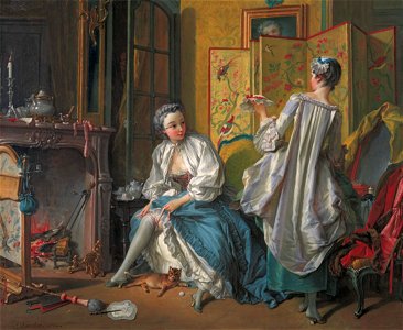 La toilette, by François Boucher