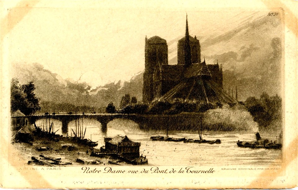 LA SEINE À PARIS n° 21 Notre-Dame vue du Pont de la Tournelle