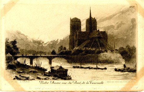 LA SEINE À PARIS n° 21 Notre-Dame vue du Pont de la Tournelle