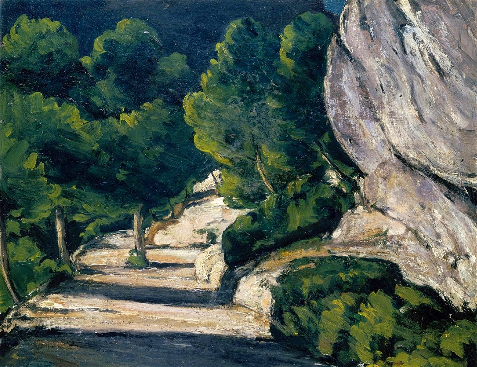 La Route forestière, par Paul Cézanne, FWN 56