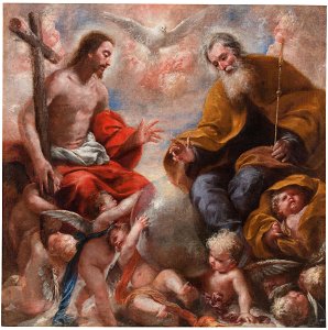 La Santísima Trinidad, atribuido a Francisco Caro (Museo del Prado)