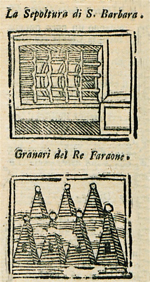 La Sepoltura di S Barbara Granari del Re Faraone - Bianco Noe - 1600