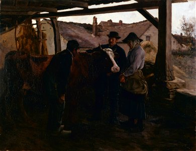 La vache malade - Edmond Picard - musée d'art et d'histoire de Saint-Brieuc DOC 139b