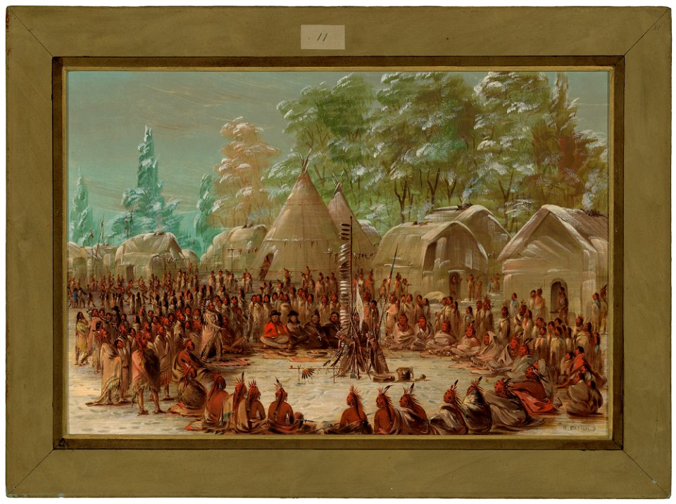 La Salle's Party Feasted in the Illinois Village C16093