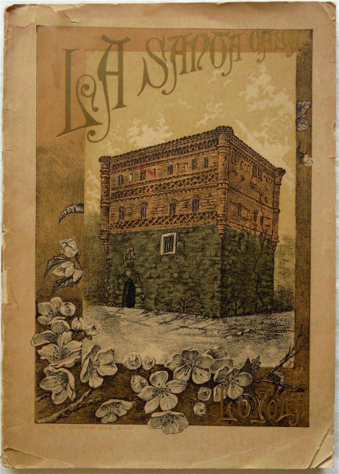 La Santa Casa de Loyola, 1891, cover by Mariano Pedrero
