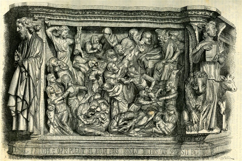 La Strage degli Innocenti, bassorilievo del pulpito di Sant’Andrea, a Pistoia