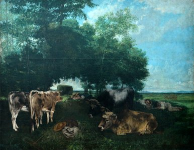 La sieste-Gustave Courbet