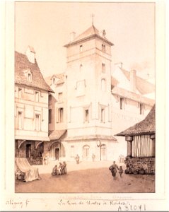 La Tour de Nates à Rodez. Aveyron (Claude-Félix-Théodore d'Aligny)