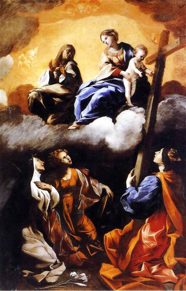 La Vergine col Bambino e sant'Anna, adorata dalle sante Caterina da Siena, Caterina d'Alessandria e Elena