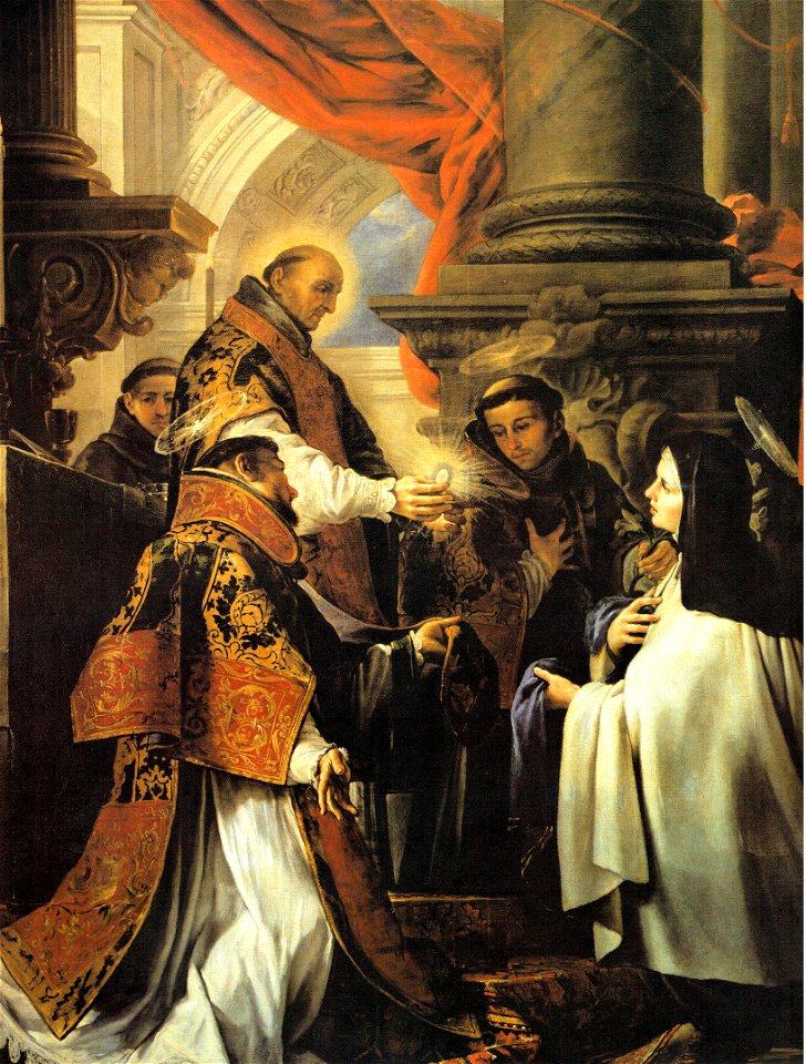 La última comunión de Santa Teresa (Museo Lázaro Galdiano, Madrid)