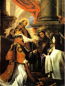 La última comunión de Santa Teresa (Museo Lázaro Galdiano, Madrid)