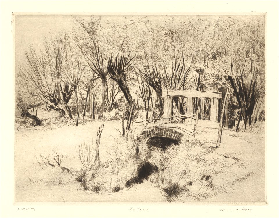 La vanne, print by Armand Apol (1879-1950), Belgium, (1914), Prints Department of the Royal Library of Belgium, S.V 229