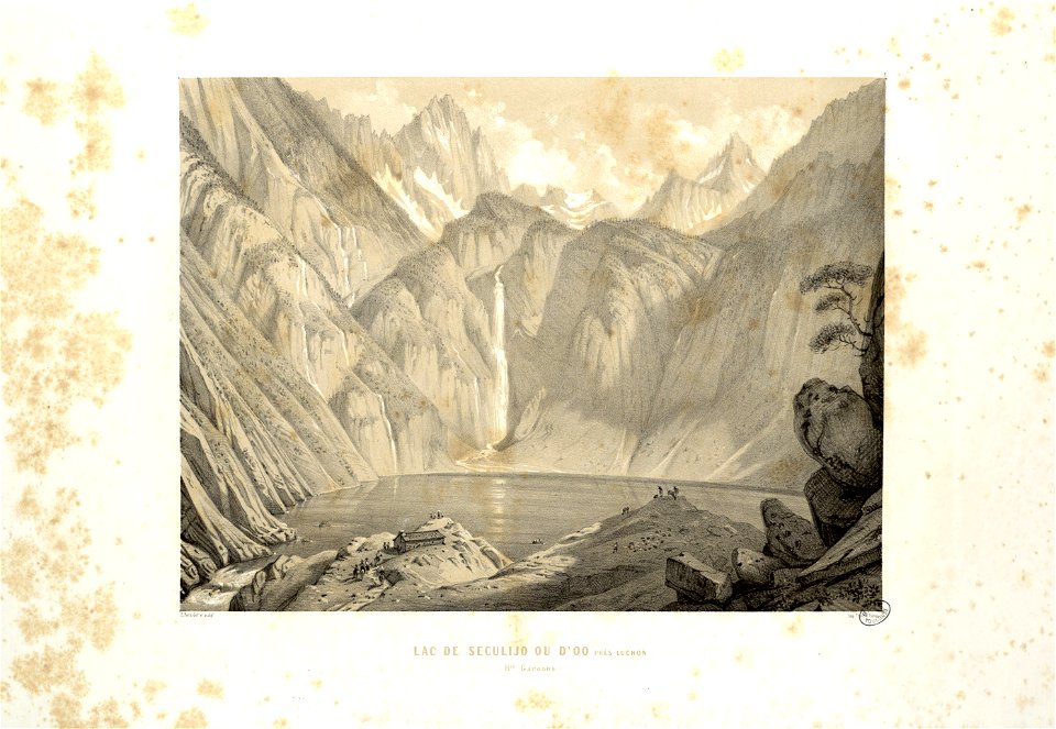 Lac de Séculijo ou d'Oo (i.e. Oô) près Luchon (Haute Garonne) - Fonds Ancely - B315556101 A PARIS 1 012