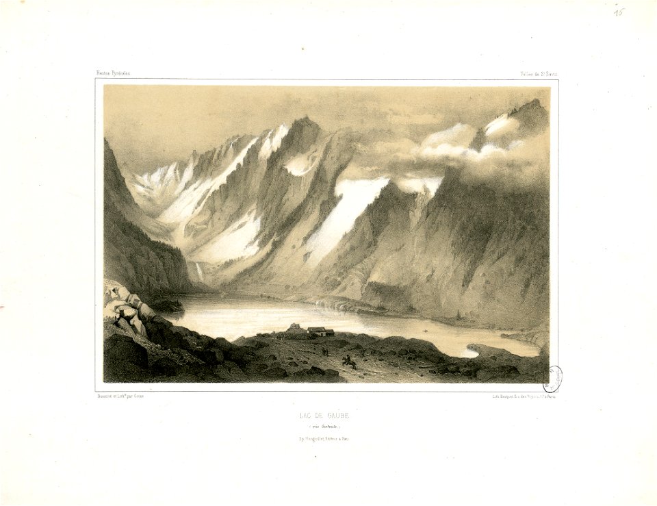 Lac de Gaube (près Cauterets) (Hautes-Pyrénées-Vallée de St. Savin) - Fonds Ancely - B315556101 A GORSE 9 018