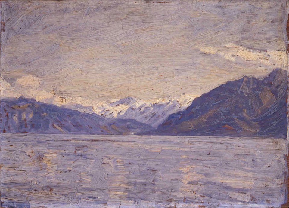 Lac Leman by Fujishima Takeji (Mie Prefectural Art Museum)