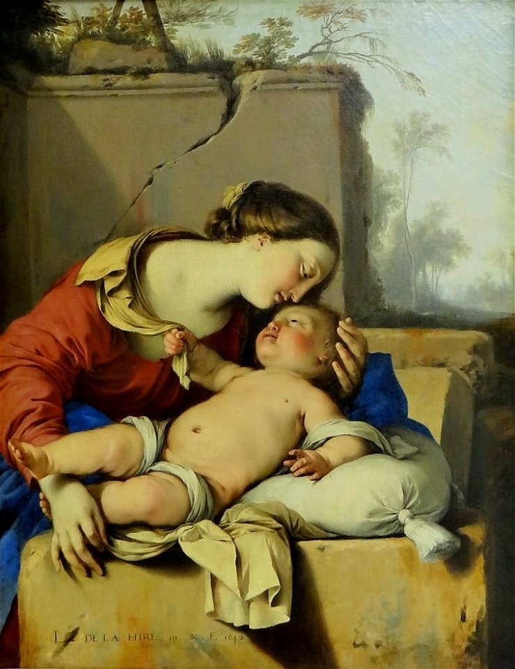 La Vierge à l'Enfant, Laurent de la Hyre, 1642 (2)