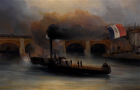 La Seine à Maisons (phbw12 0232)