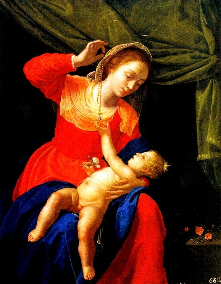 La Vergine e il Bambino con il rosario Artemisia