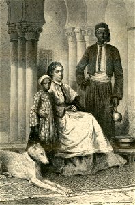 La viaggiatrice signorina Tinne nella sua casa al Cairo