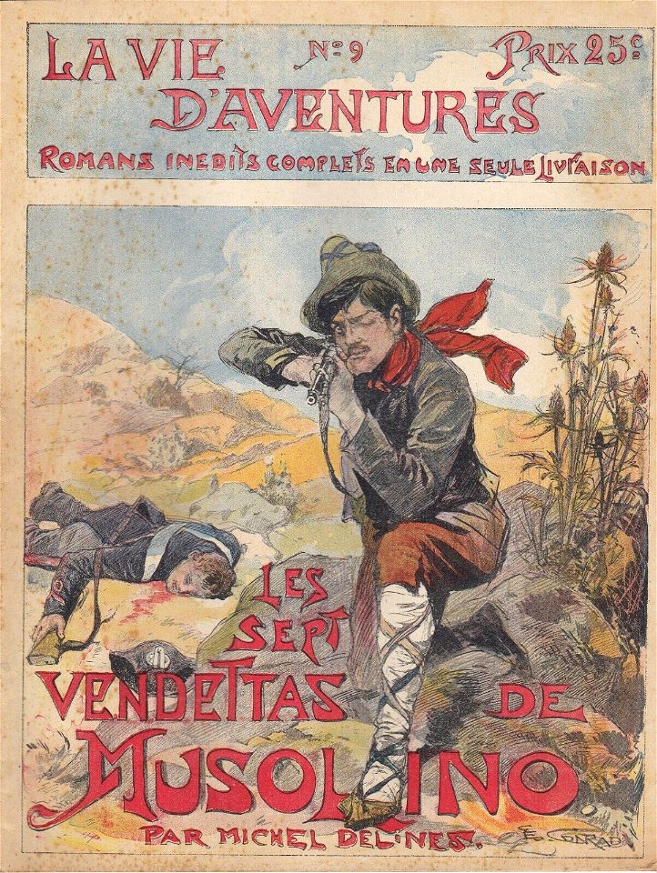 La Vie d'aventures n°9 - Les sept vendettas de Musolino (Michel Delines) - illustration de Georges Conrad