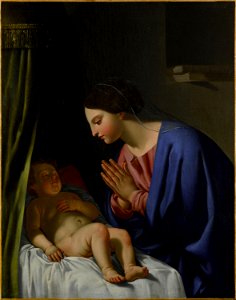 La Vierge adorant l'Enfant endormi (phbw12 0045)