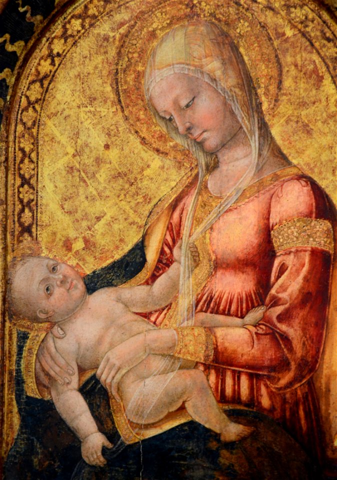 La vierge et l'Enfant (détail)