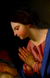 La Vierge adorant l'Enfant endormi, détail (phbw12 0046)