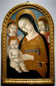 La vierge à l'enfant et deux anges, Matteo di Giovanni