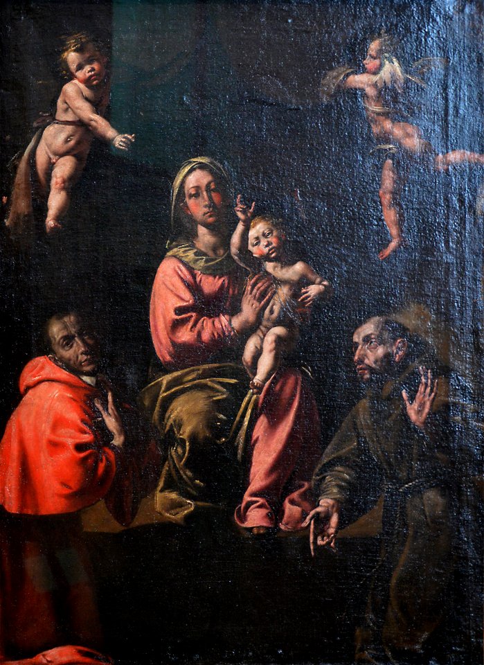 La Vierge à l'Enfant avec saint Charles et saint François - Tanzio da Varallo - Q18573616