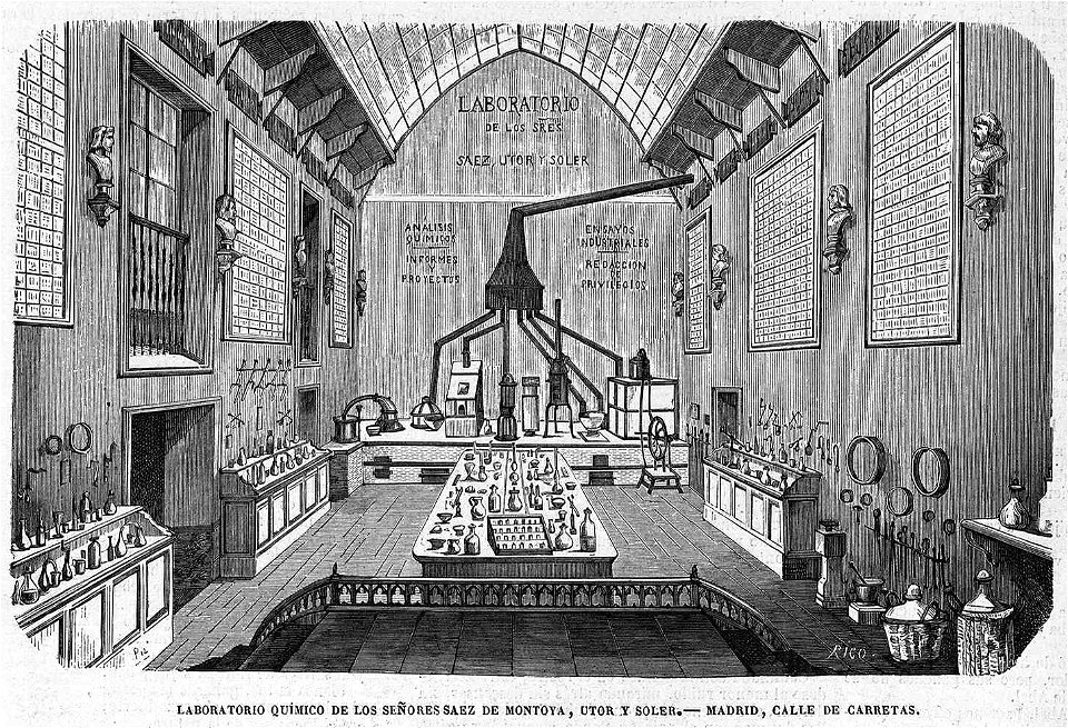 Laboratorio químico de los señores Saez de Montoya, Utor y Soler, El Museo Universal