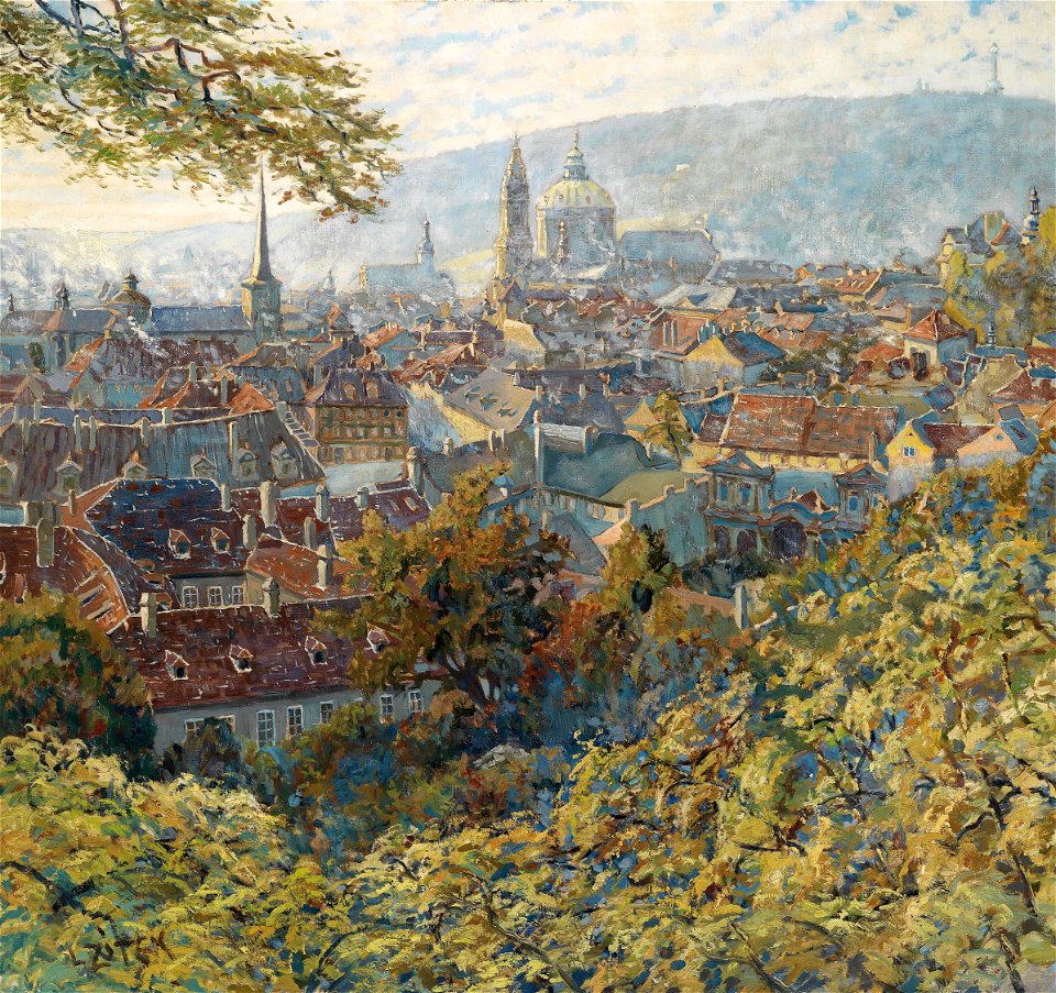 Ladislaus Zitek Blick auf Prag