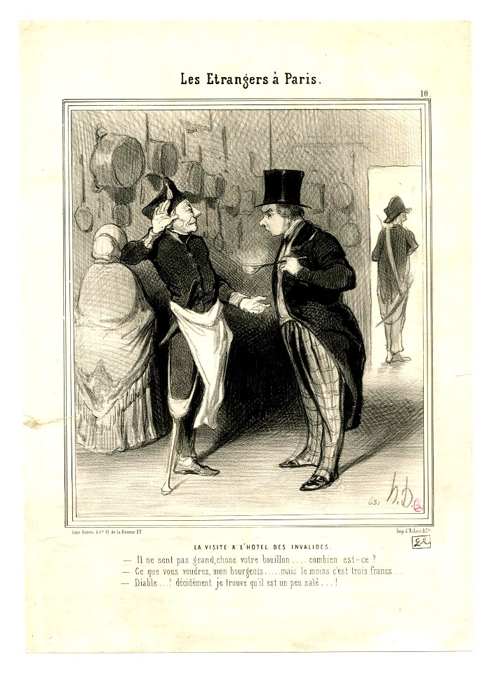 La visite à l'hôtel des Invalides (A visit at the Hôtel des Invalides) (BM 1918,0511.162)