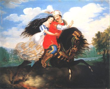 Laccataris The Flight of Mihály Dobozi c. 1830